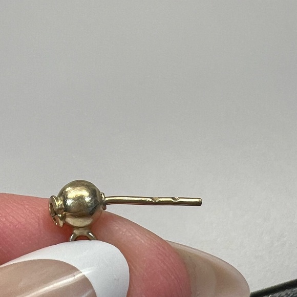 CHANEL Enamel Coco Mademoiselle Heart Dangle Earrings Black Gold - Picture 10 of 13